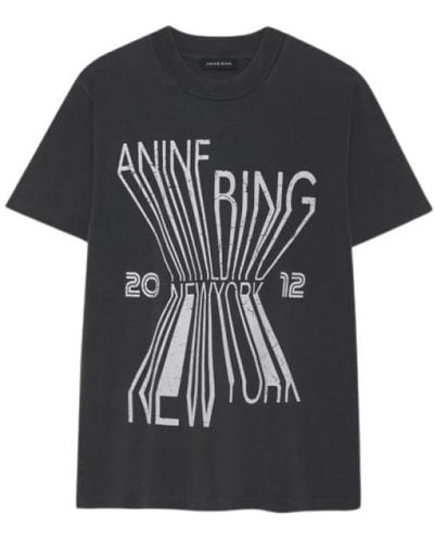 Anine Bing T-Shirts - Black