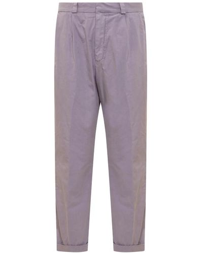 AMISH Trousers > slim-fit trousers - Violet