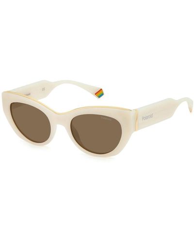 Polaroid Gafas de sol ivory/bronze - Metálico