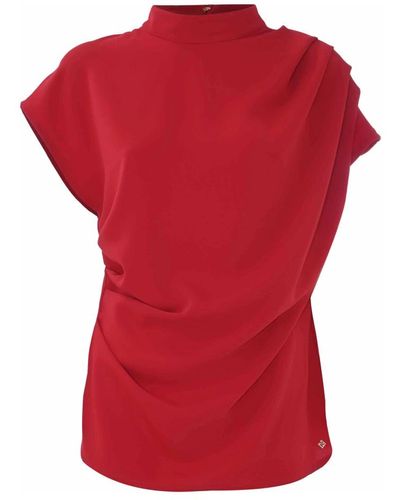 Kocca Elegante blusa senza maniche della collezione gold - Rosso