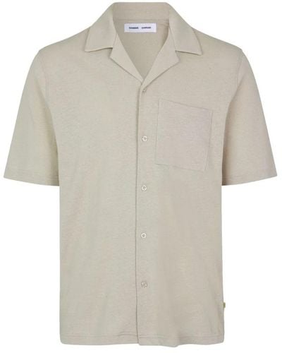 Samsøe & Samsøe Short Sleeve Shirts - Natural