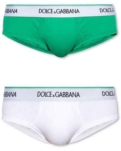 Dolce & Gabbana Due slip in confezione - Verde