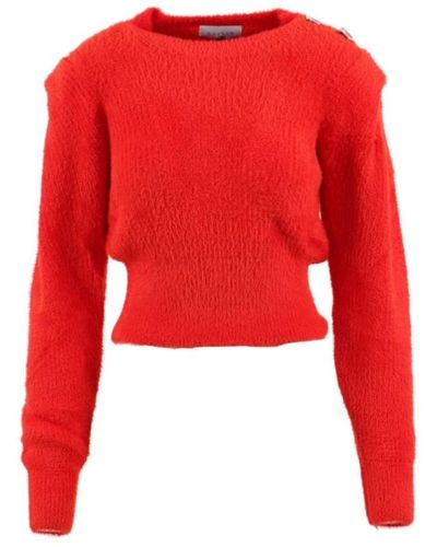Gaelle Paris Round-Neck Knitwear - Red