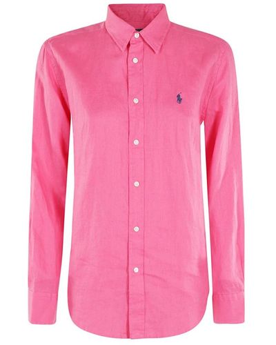 Ralph Lauren Stilvolles langarmshirt - Pink