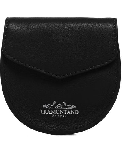 Tramontano Leder geldbörse mit klappenverschluss - Schwarz