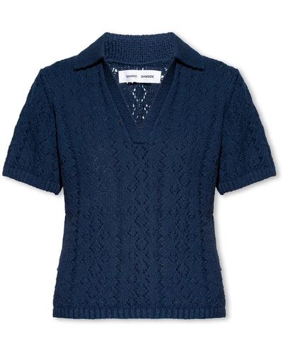 Samsøe & Samsøe 'Khloe' Poloshirt - Blau