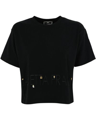 Elisabetta Franchi T-shirts - Negro