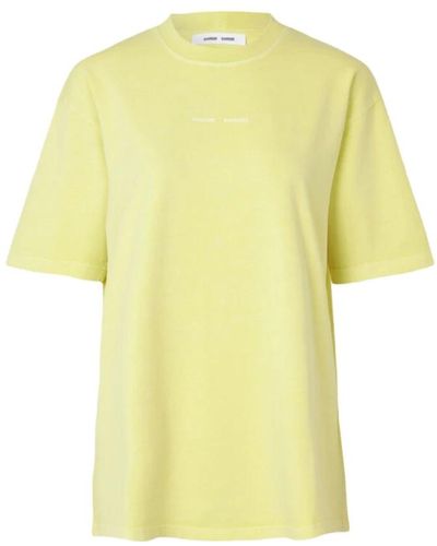 Samsøe & Samsøe Eira camisetas verde claro - Amarillo