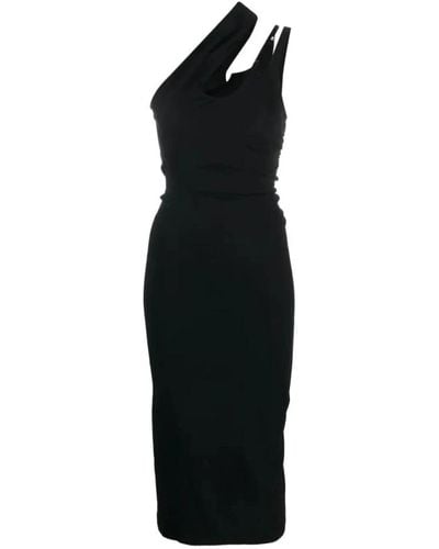 Mugler Midi Dresses - Black