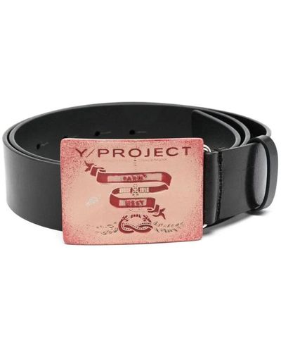 Y. Project Accessories > belts - Noir