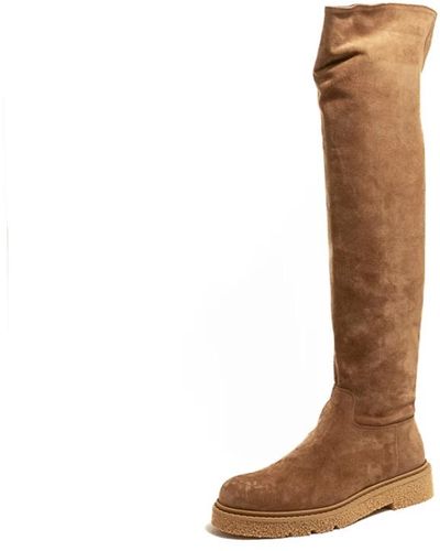 Guglielmo Rotta Shoes > boots > over-knee boots - Marron