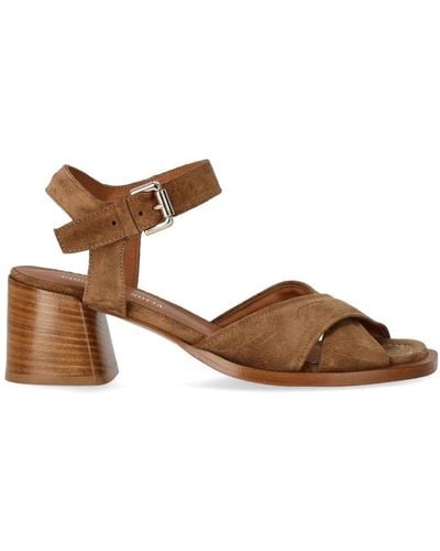 Guglielmo Rotta Shoes > sandals > high heel sandals - Marron