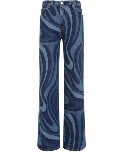 Emilio Pucci Straight Jeans - Blue