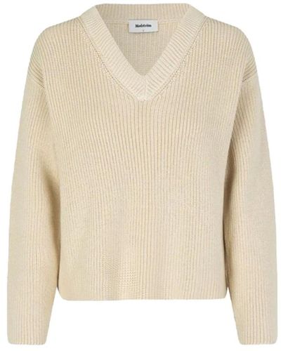Modström Knitwear > v-neck knitwear - Neutre