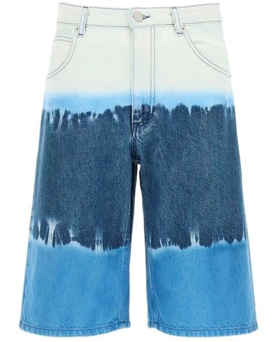 Alberta Ferretti Shorts in denim blu per donne