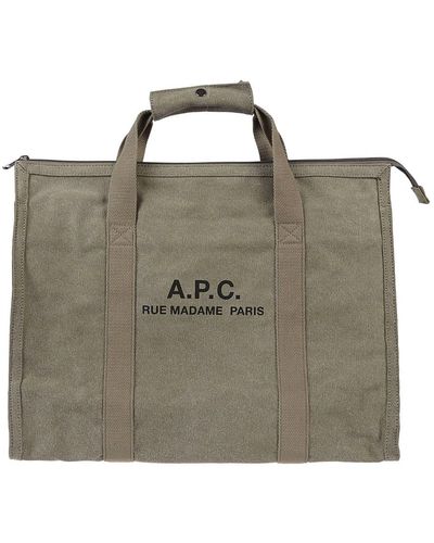 A.P.C. Tote Bags - Green