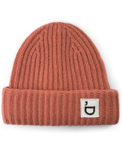Designers Remix Cappello in maglia di lana con logo - Rosso