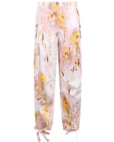 MSGM Straight Trousers - Pink
