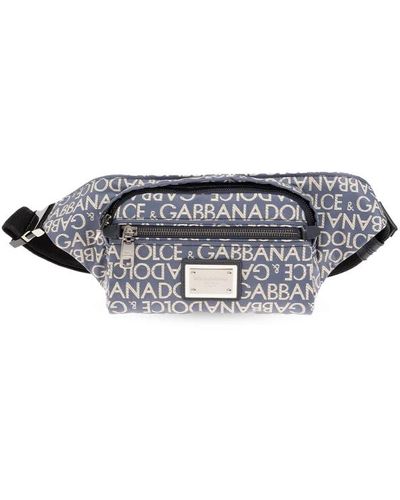 Dolce & Gabbana Marsupio con logo - Blu