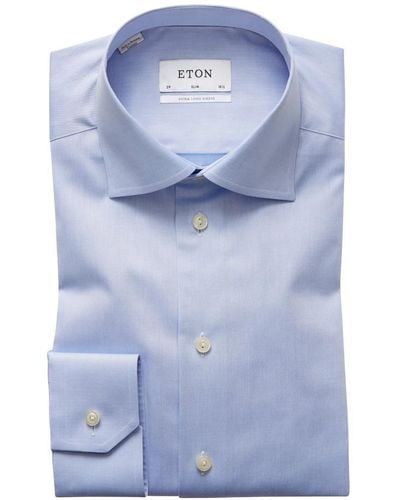 Eton Contemporary-fit Twill Dress Shirt - Blue