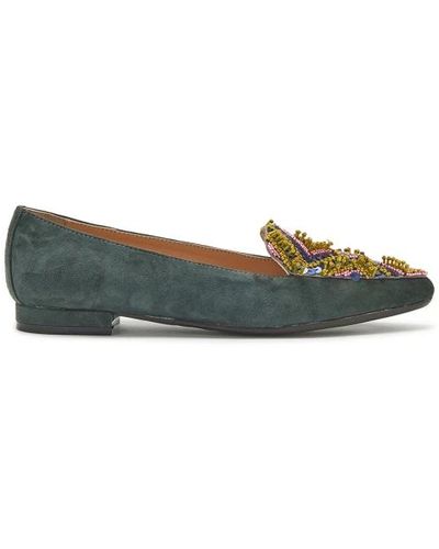 Maliparmi Muse ricami ballerine - Verde