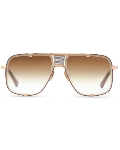 Dita Eyewear Weiße sonnenbrille - Braun