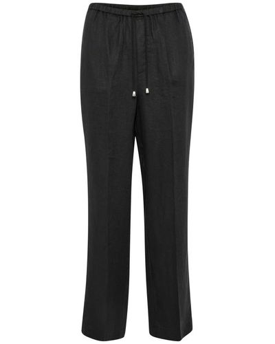 Part Two Wide Trousers - Black