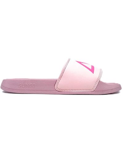Sun 68 Rosa slipper sandalen ss24 kollektion - Pink