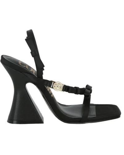 Versace High Heel Sandals - Black
