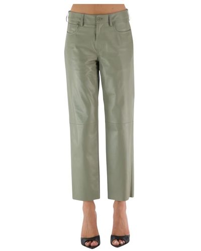 DROMe Pantalons en cuir - Vert