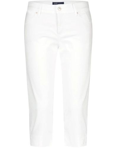 RAFFAELLO ROSSI Cropped jeans - Bianco