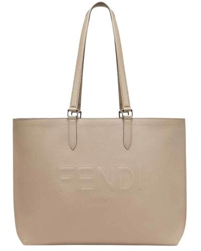 Fendi Tote Bags - Natural
