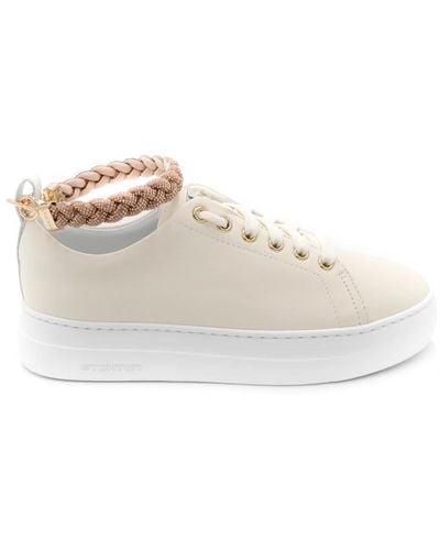Stokton Leder sneakers für frauen - Weiß