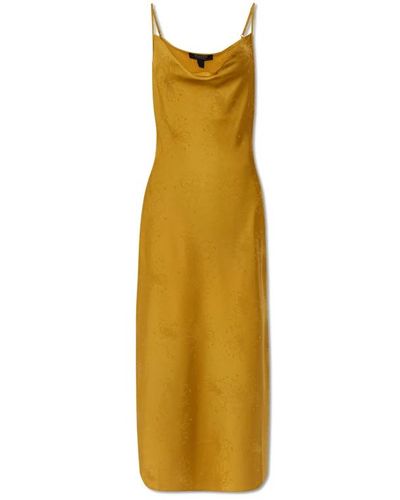 AllSaints Vestido hadley - Amarillo