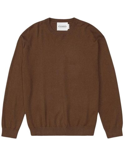 Closed Round-Neck Knitwear - Brown