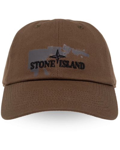Stone Island Baseballkappe - Braun