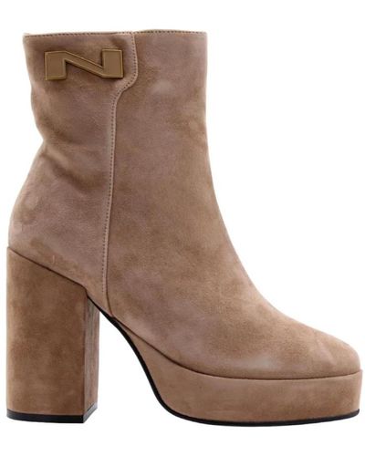 Nathan-Baume Shoes > boots > heeled boots - Marron