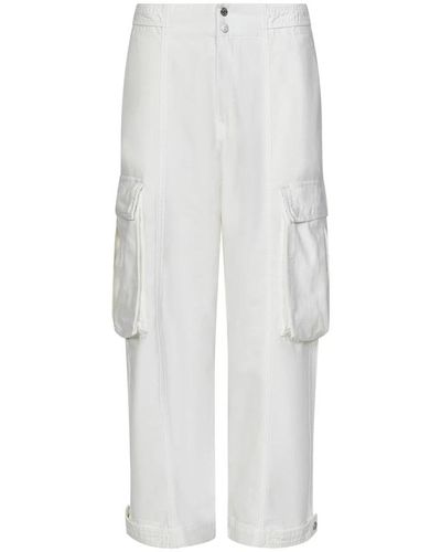 FRAME Trousers > straight trousers - Blanc