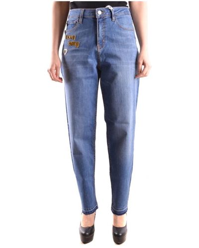 Love Moschino Lockere Passform Jeans - Blau
