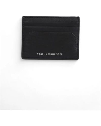 Tommy Hilfiger Portafoglio in pelle nera - design semplice - Nero