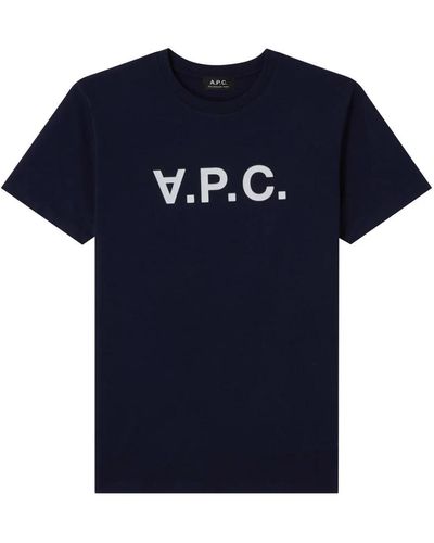 A.P.C. T-Shirts - Blue