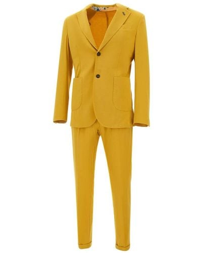 Bob Single Breasted Suits - Yellow