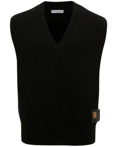 JW Anderson Knitwear > sleeveless knitwear - Noir