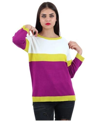 Marella Round-Neck Knitwear - Purple