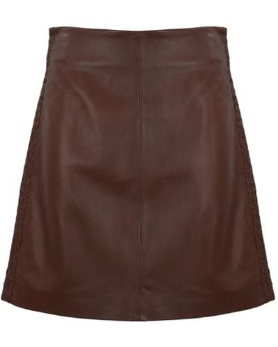 Weekend by Maxmara Skirts > leather skirts - Marron