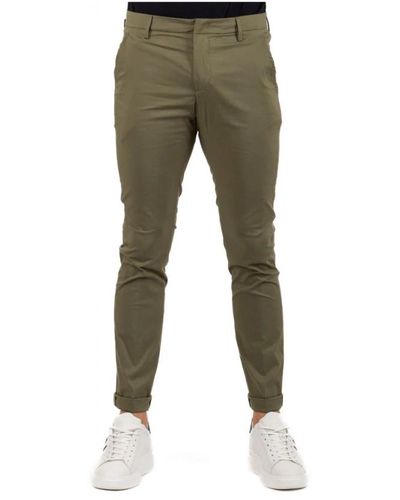 Dondup Trousers > slim-fit trousers - Vert