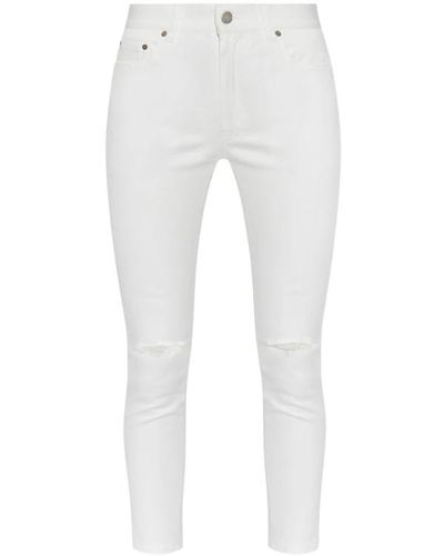 Undercover Trousers with glossy crystals - Weiß