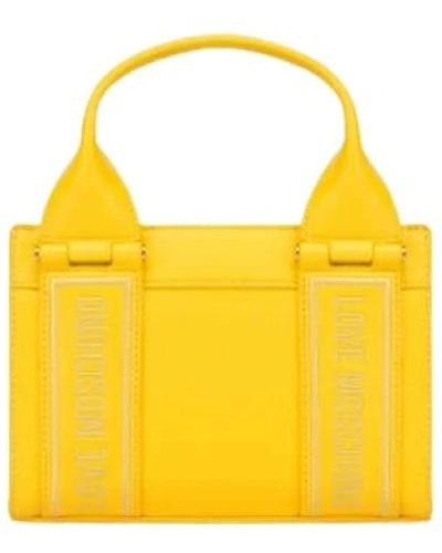 Love Moschino Tote Bags - Yellow