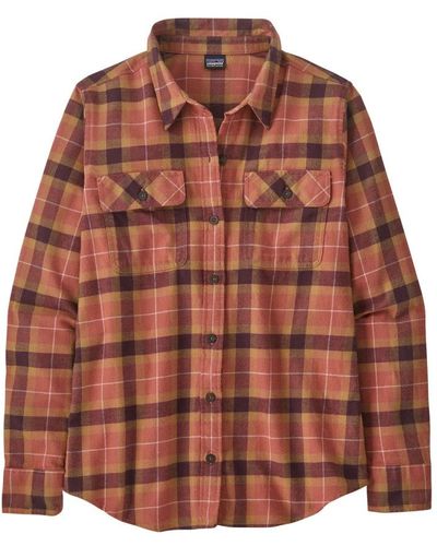 Patagonia Camisa Organic Cotton Midweight Fjord Flannel - Brown