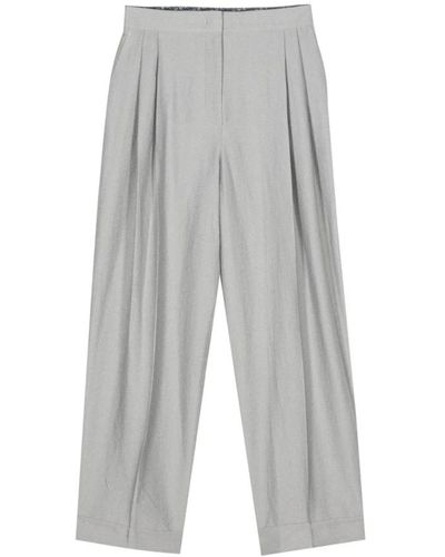 Emporio Armani Wide Trousers - Grey